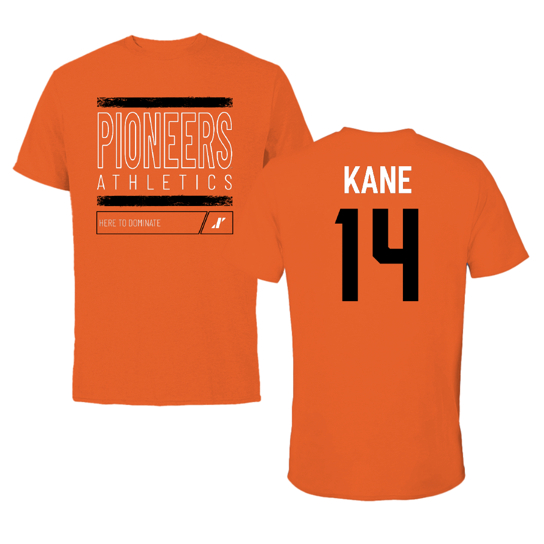 Tusculum University Volleyball (W) Orange Dominate Tee - #14 Maggie Kane