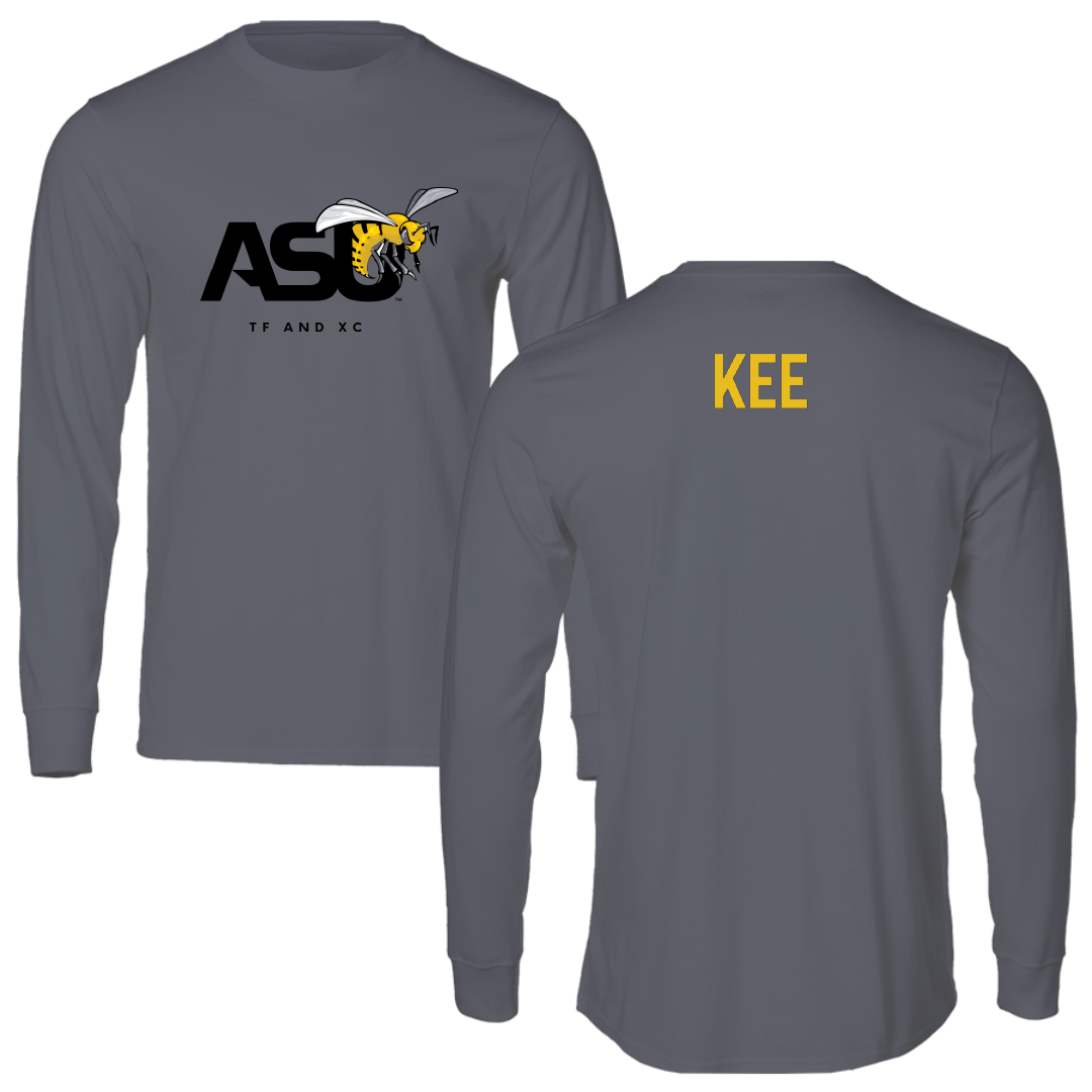 Alabama State University TF and XC Dark Gray Long Sleeve - Vejarrica Kee