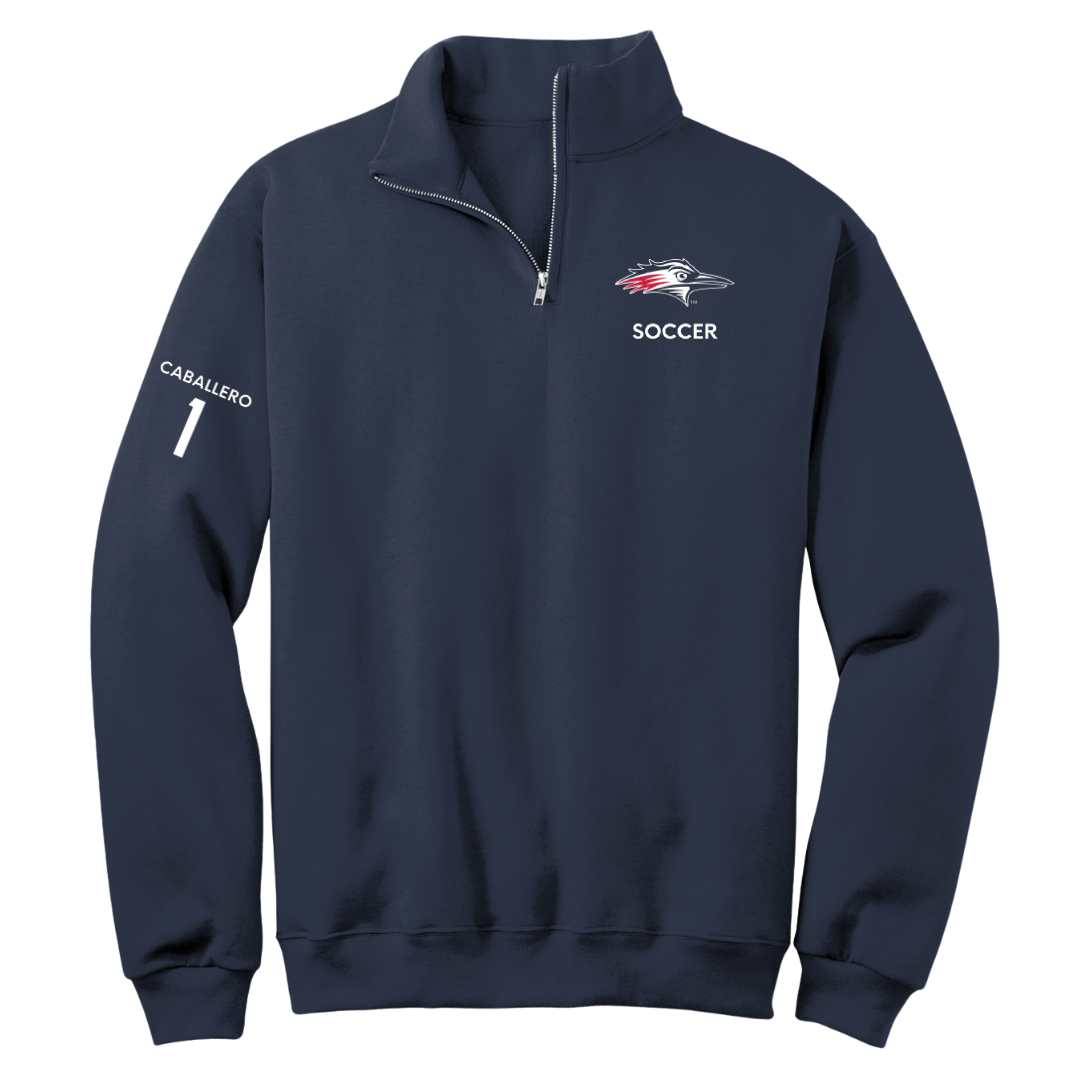 Metropolitan State University of Denver Soccer (W) Navy Quarter-Zip - #1 Kayla Caballero