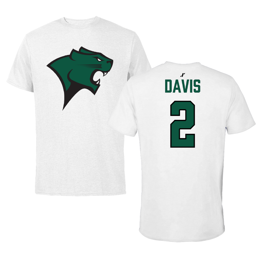 Chicago State University Basketball White Tee - #2 Jemal Davis