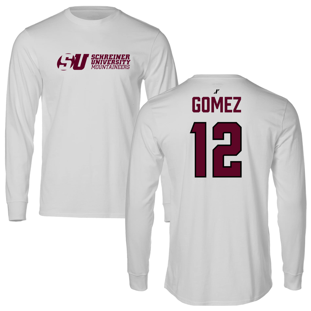 Schreiner University Baseball Light Gray Long Sleeve - #12 Alex Gomez