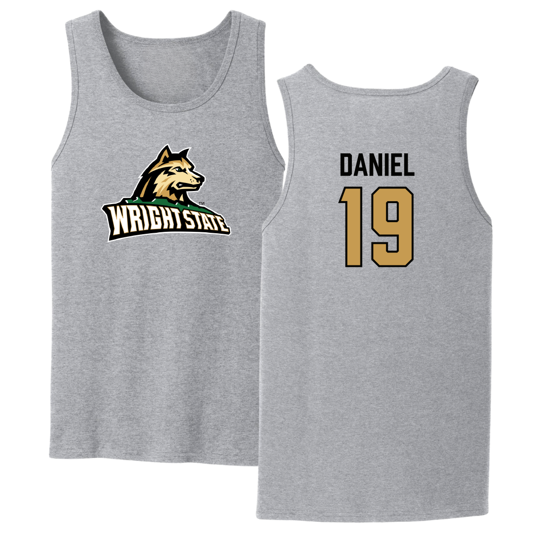 Wright State University Baseball Sport Gray Tank Top - #19 Conlan Daniel