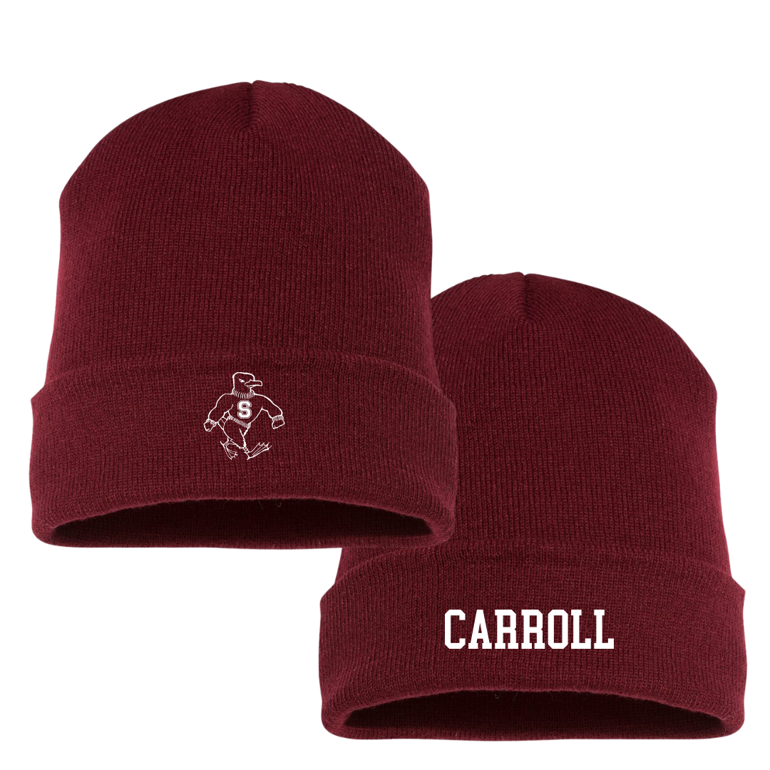 Salisbury University Basketball (M) Maroon Beanie - #1 Elijah Carroll