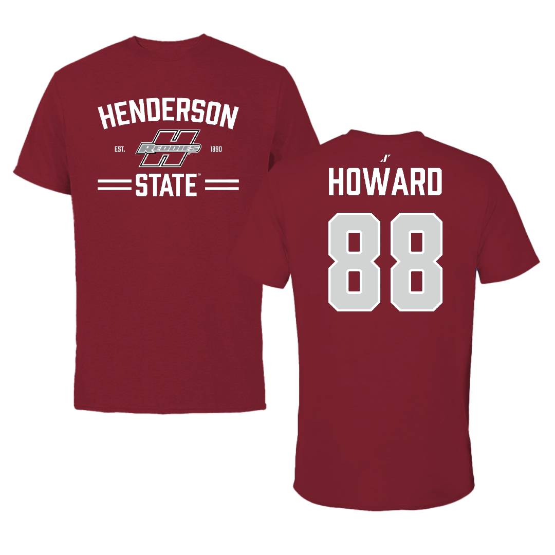 Henderson State University Softball Cardinal General Tee - #88 Avery Howard