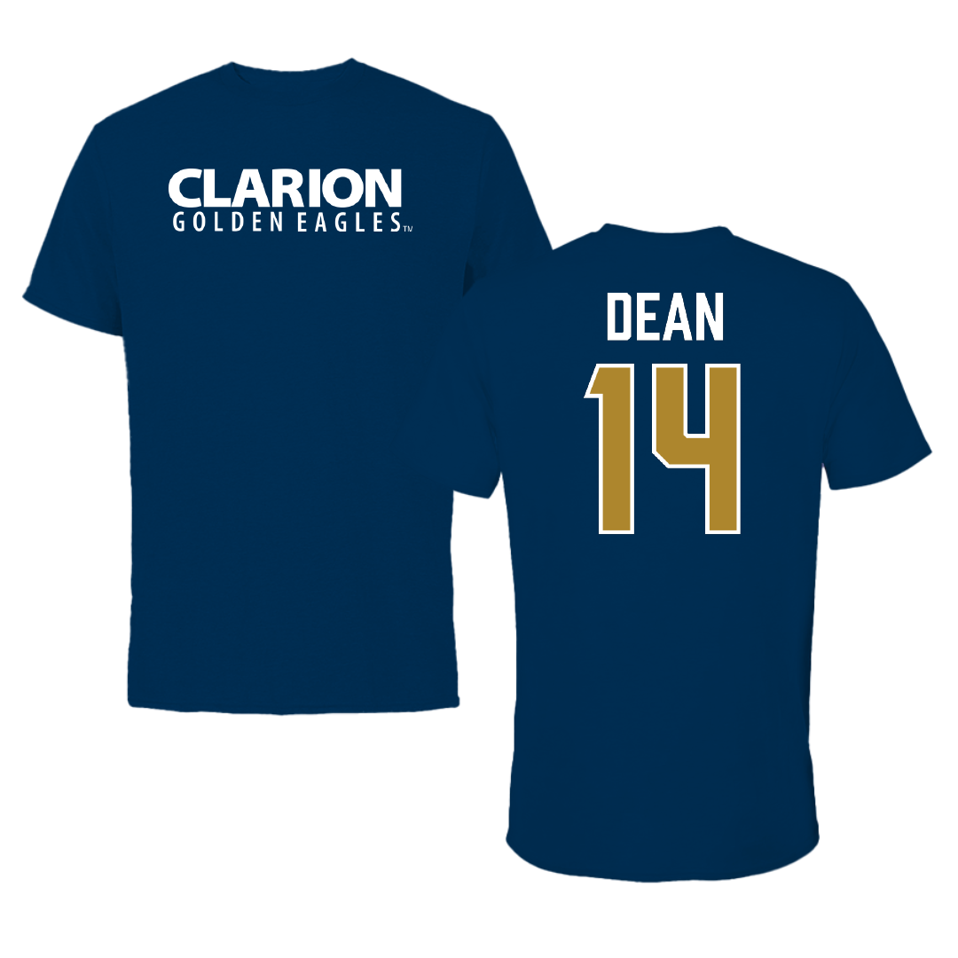 PennWest Clarion Baseball Navy Performance Tee - #14 Will Dean