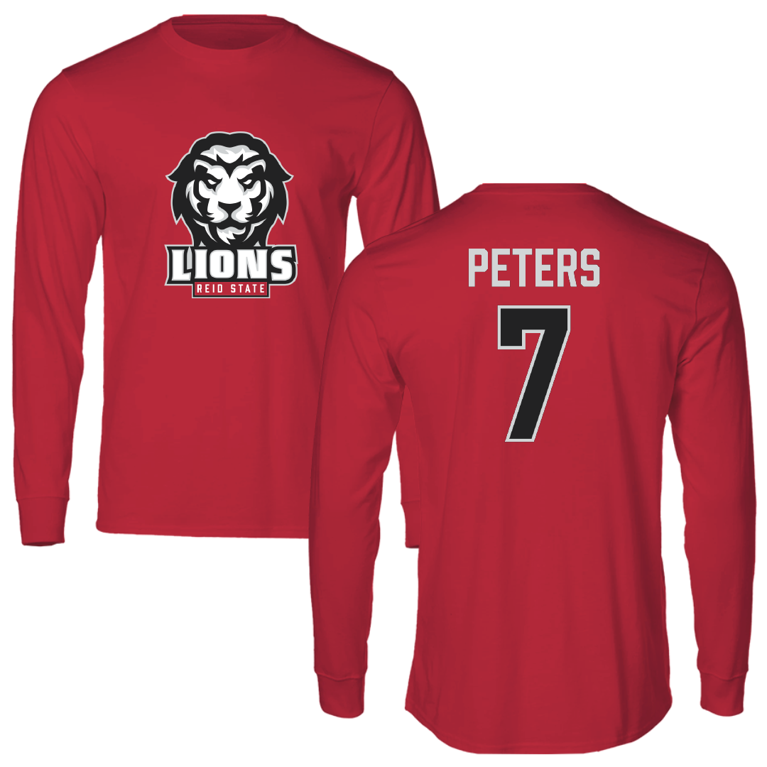 Reid State Community College Baseball Crimson Long Sleeve - #7 Braylon Peters