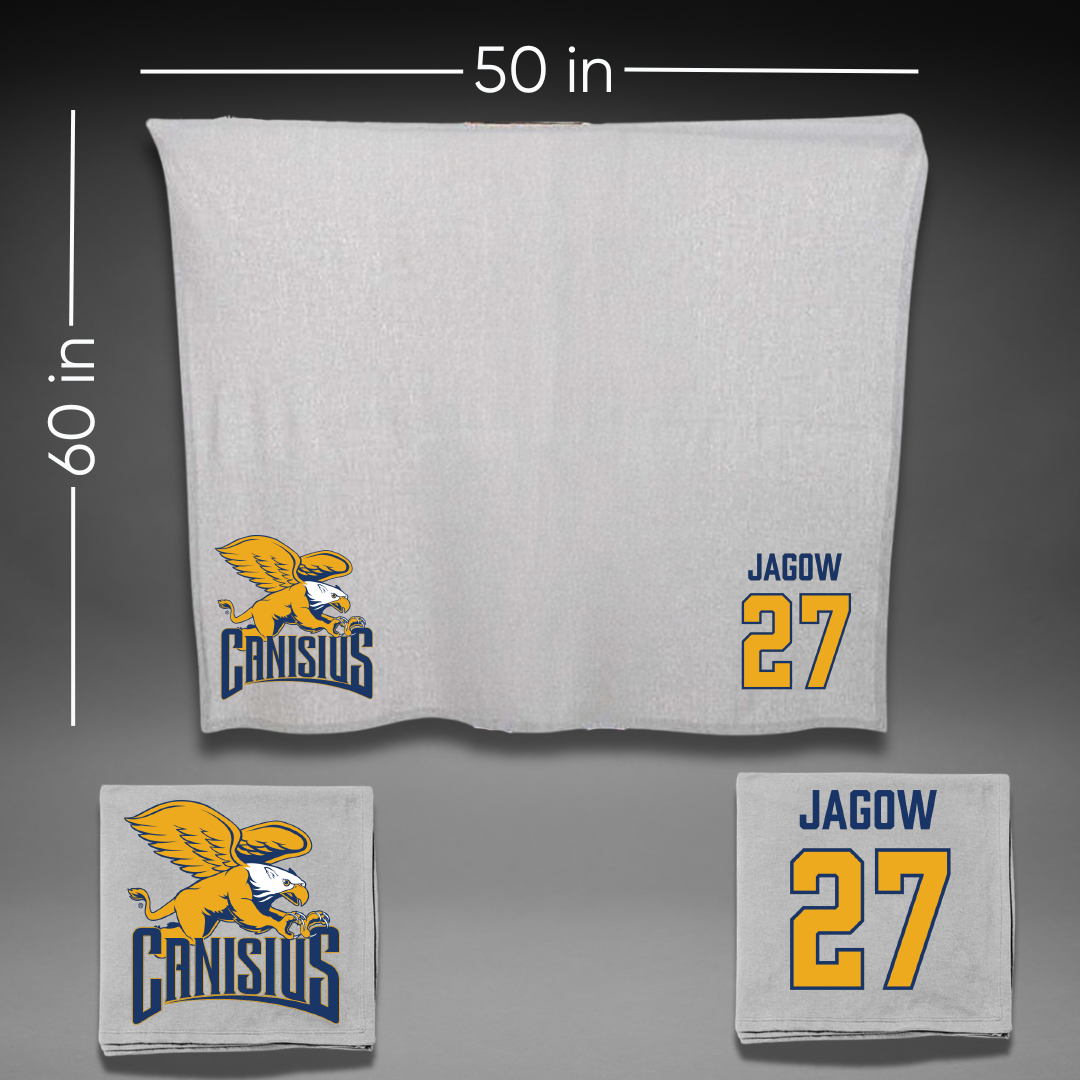 Canisius College Lacrosse (M) Gray Blanket - #27 Dylan Jagow