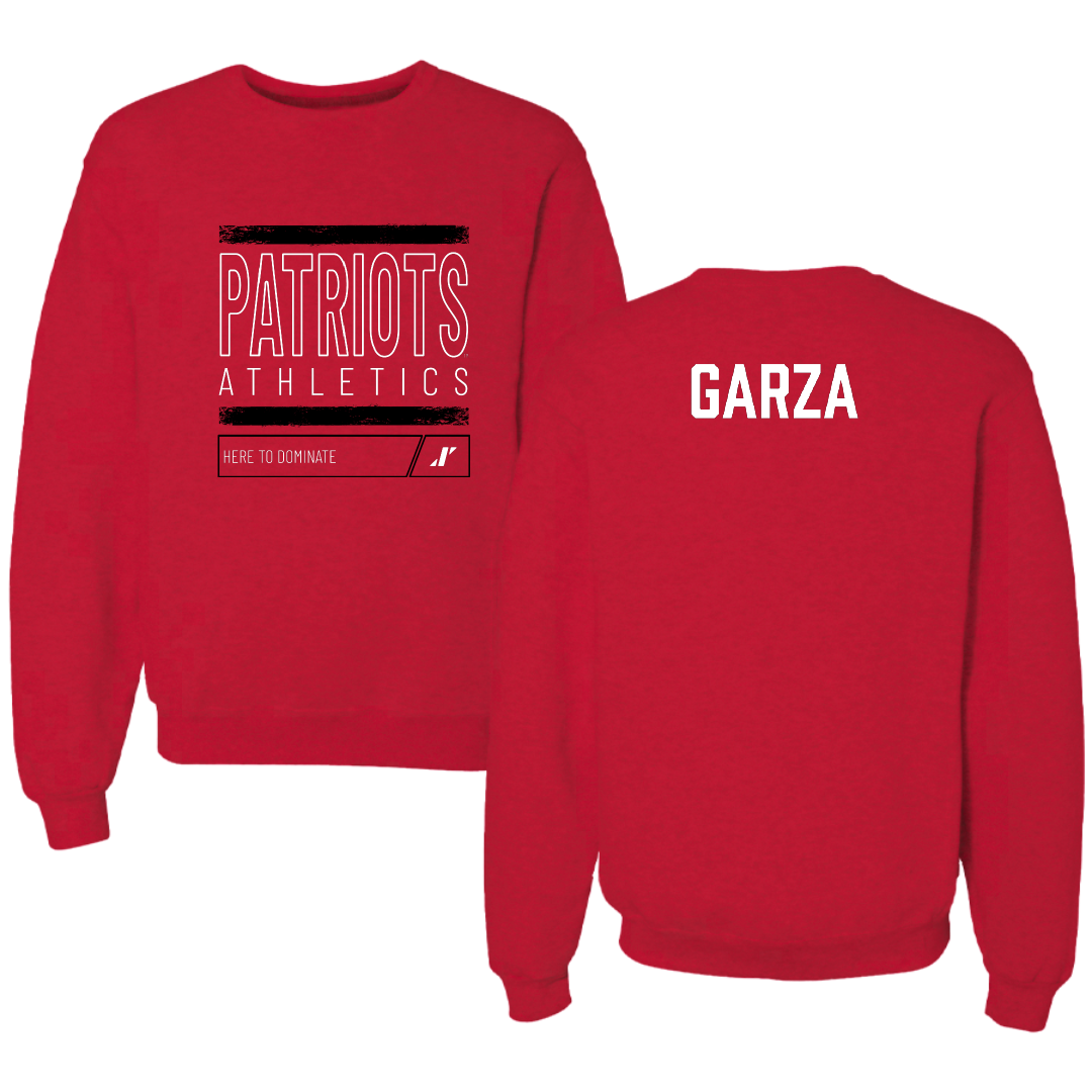 Dallas Baptist University Golf Red Dominate Crewneck - Eryn Garza