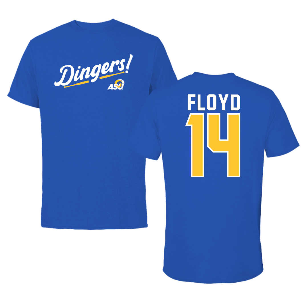 Angelo State University Softball Blue Dingers Performance Tee - #14 Cheyenne Floyd