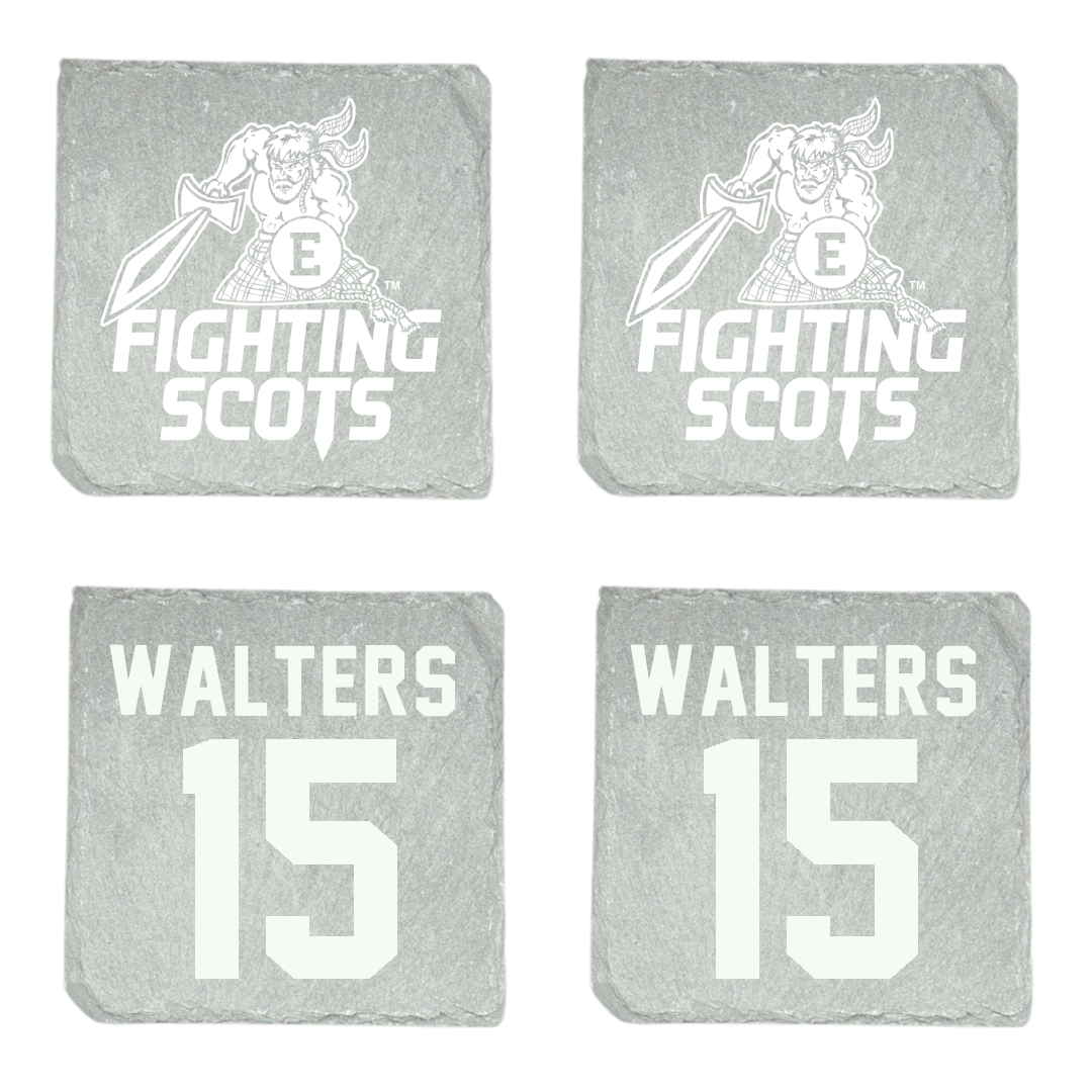 PennWest Edinboro Basketball (M) Stone Coaster (4 Pack)  - #15 Cole Walters