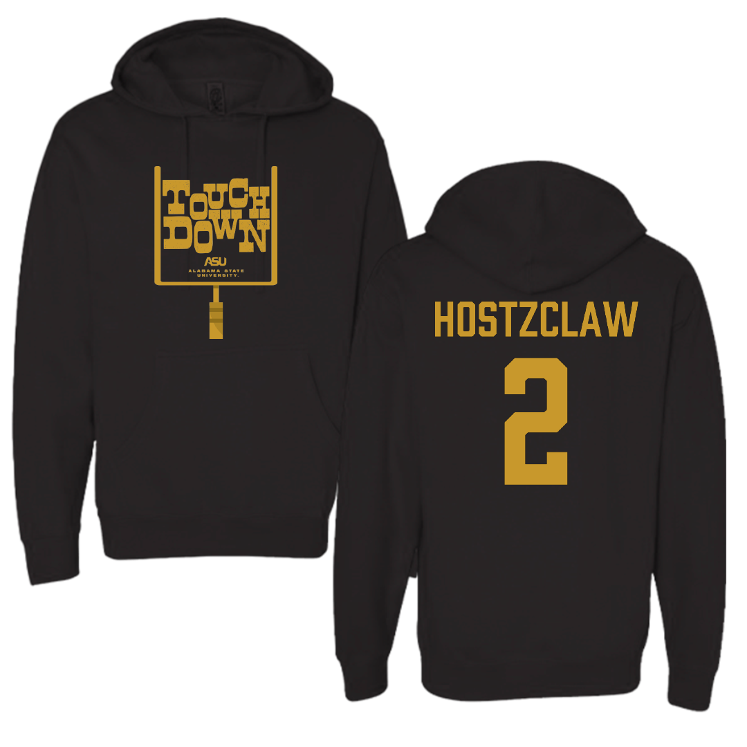 Alabama State University Football Black Touchdown Hoodie - #2 Jamarie Hostzclaw