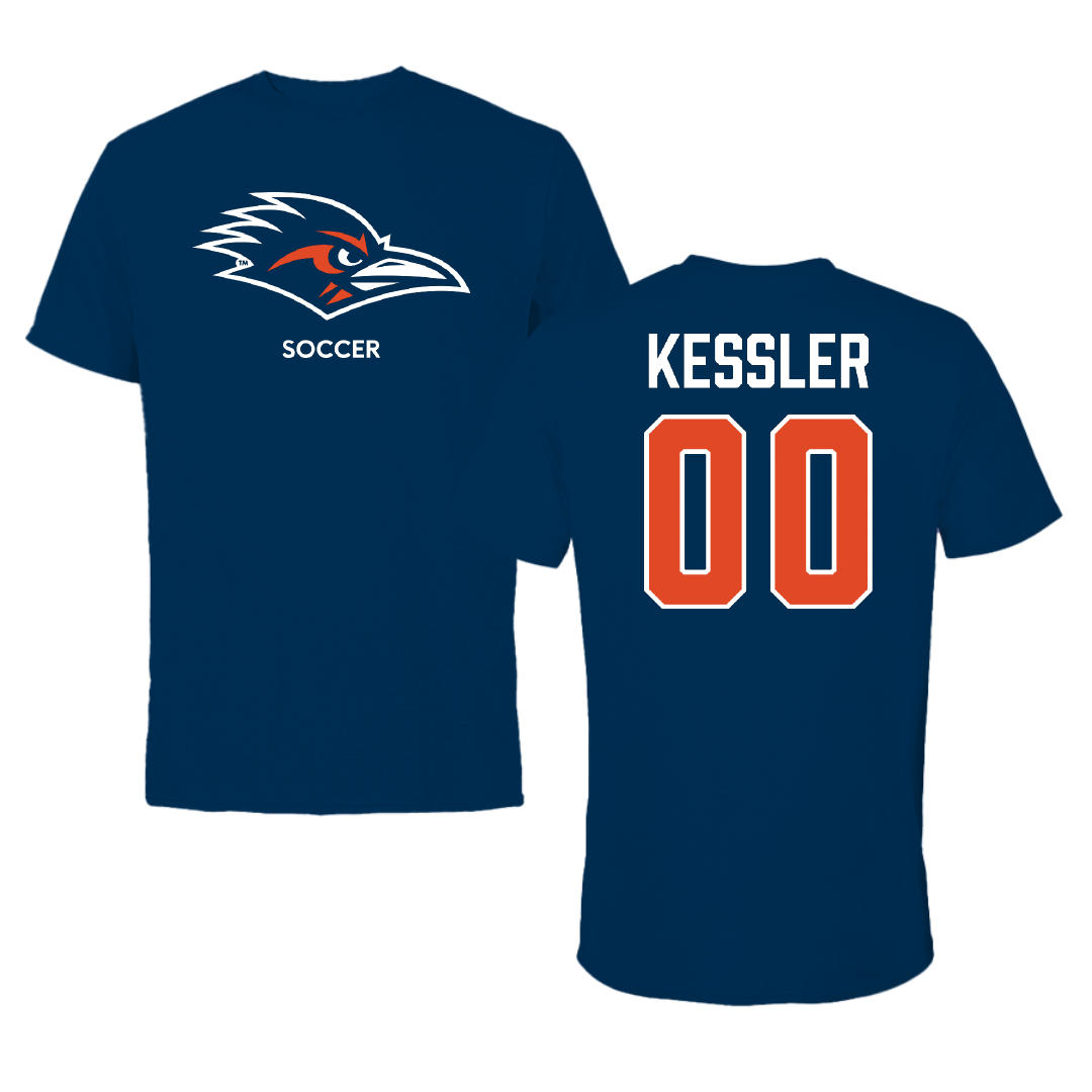 University of Texas at San Antonio Soccer (W) Navy Performance Tee - #00 Jasmine Kessler