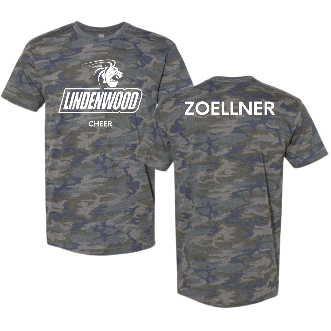 Lindenwood University Cheer Vintage Camo Tee - Julia Zoellner