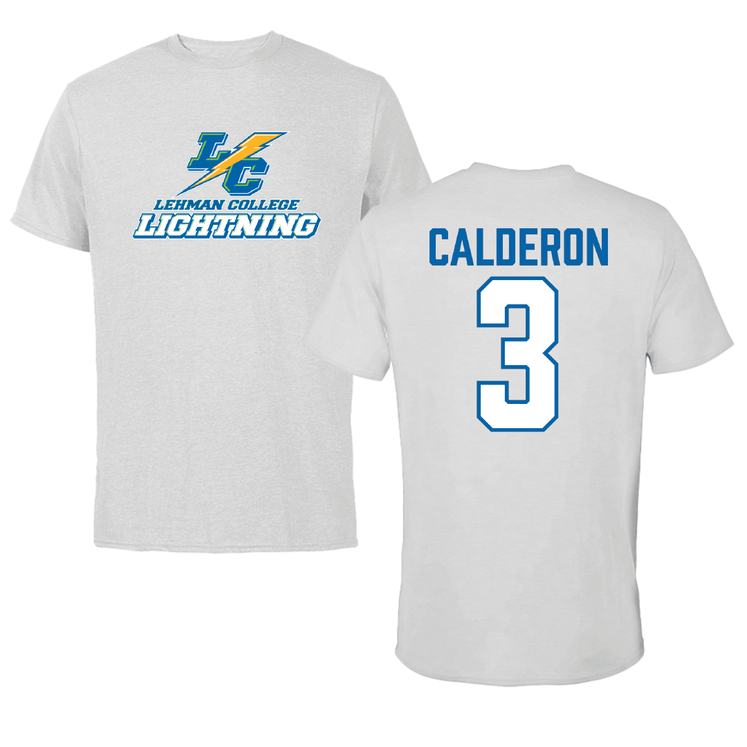 Lehman College Volleyball Light Gray Performance Tee - #3 Arianna Calderon