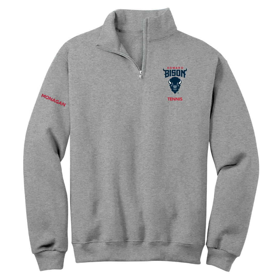 Howard University Tennis (M) Sport Gray Quarter-Zip - Alexander Monagan