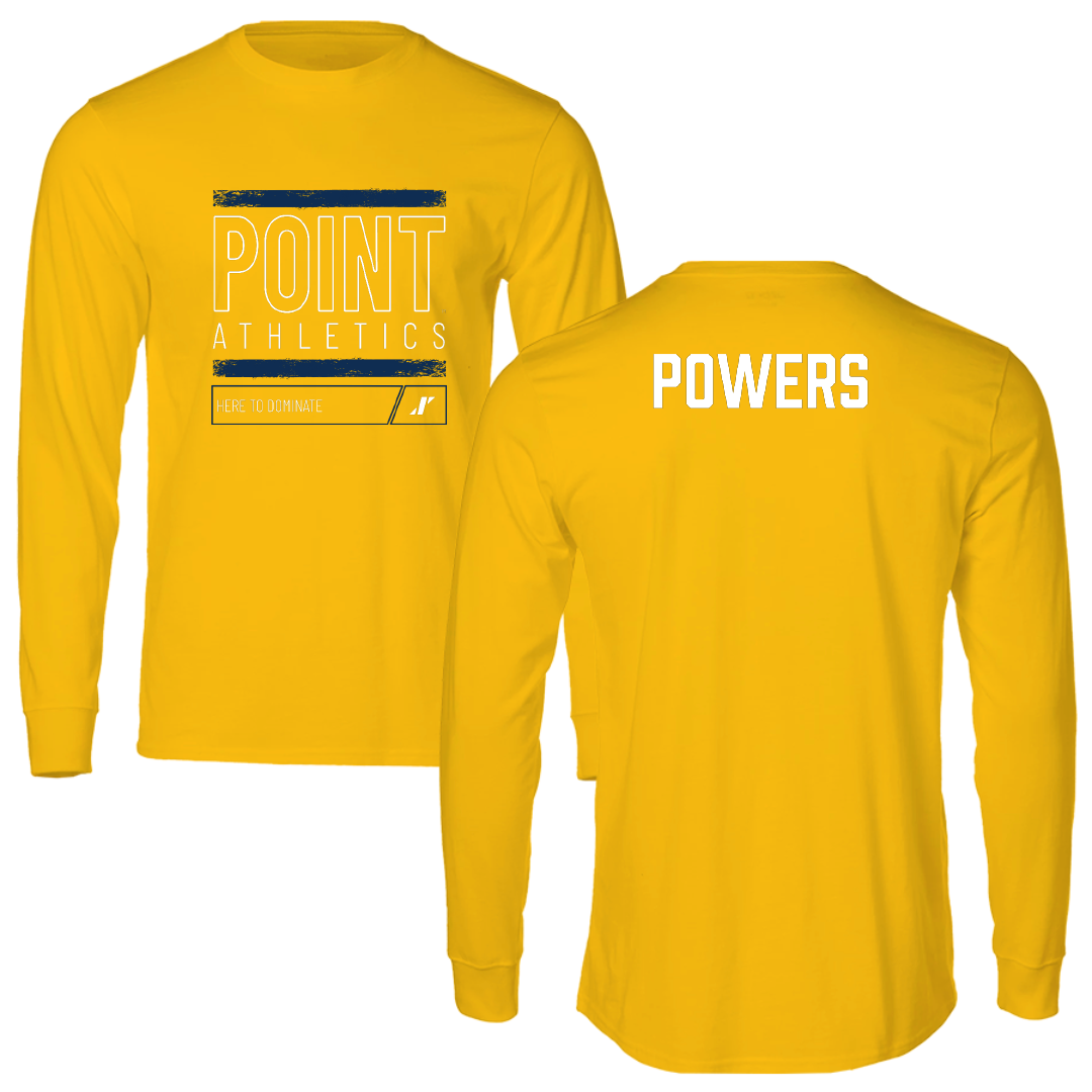 Point University Cheer Gold Dominate Long Sleeve - Addyson Powers