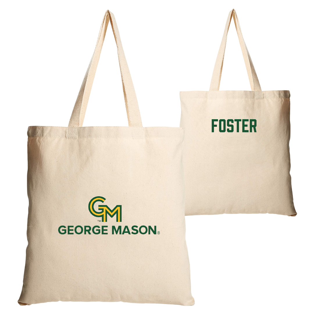 George Mason University Wrestling Tan Canvas Tote Bag - Nicholas Foster