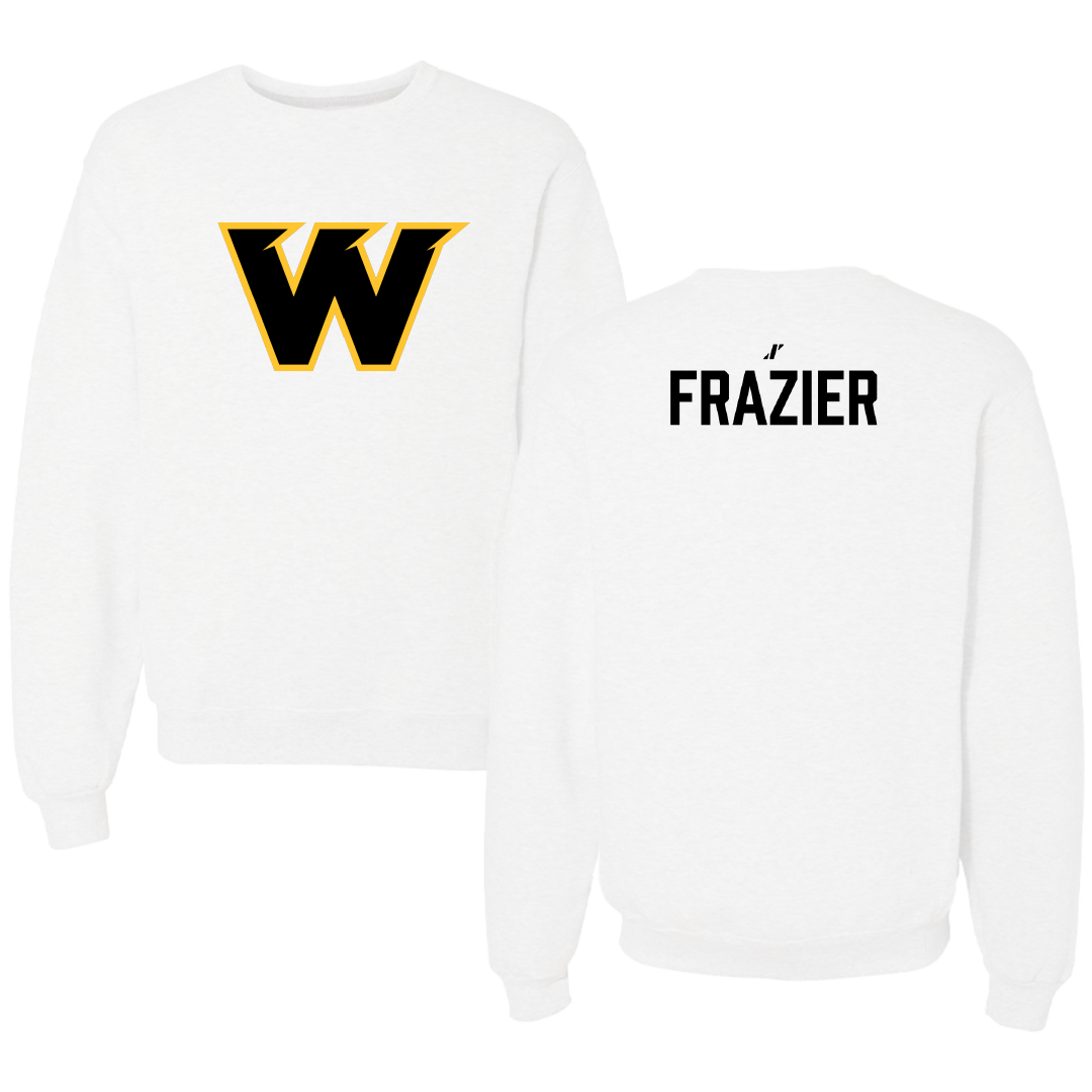Wayne State College (Nebraska) TF and XC White Crewneck - Lucas Frazier