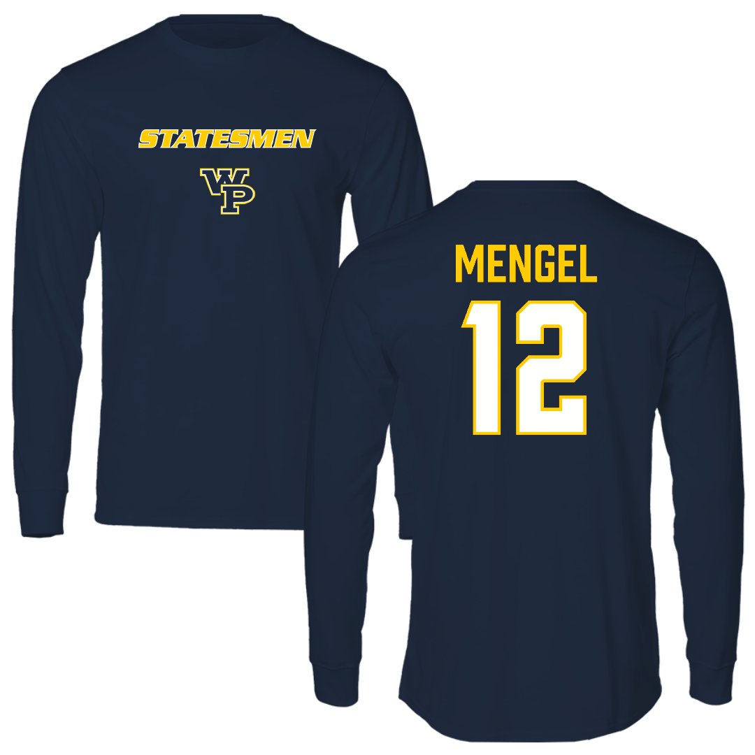 William Penn University Softball Navy Performance Long Sleeve - #12 Breleigh Mengel