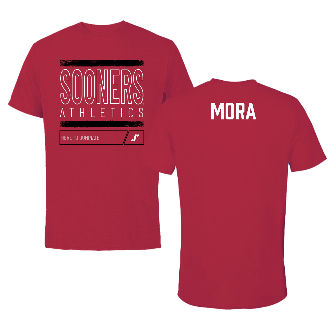 University of Oklahoma Wrestling Crimson Dominate Tee - Juan Mora