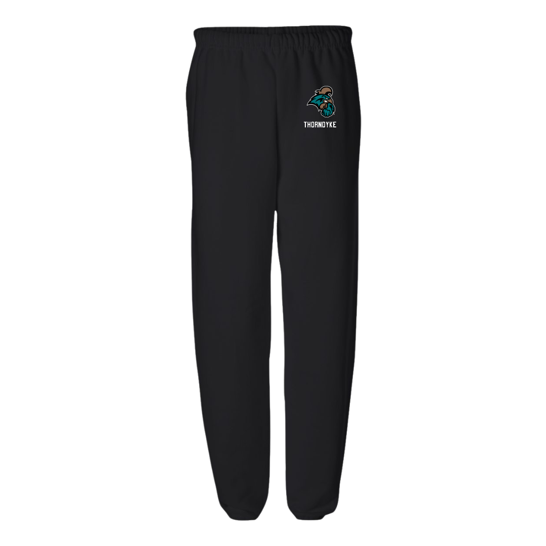 Coastal Carolina University Baseball Black Sweatpants - #11 Colby Thorndyke