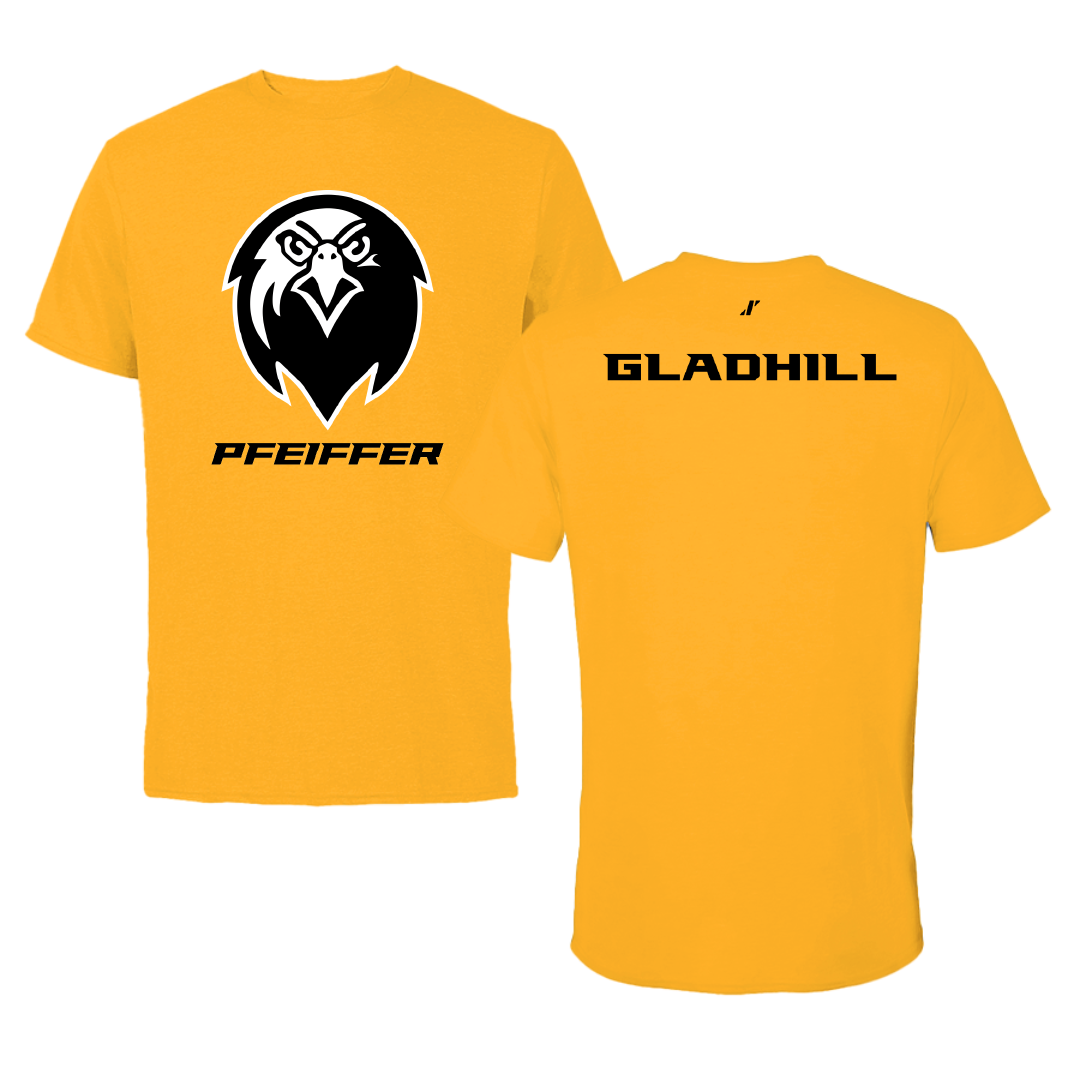 Pfeiffer University Golf (M) Gold Performance Tee - Brayden Gladhill