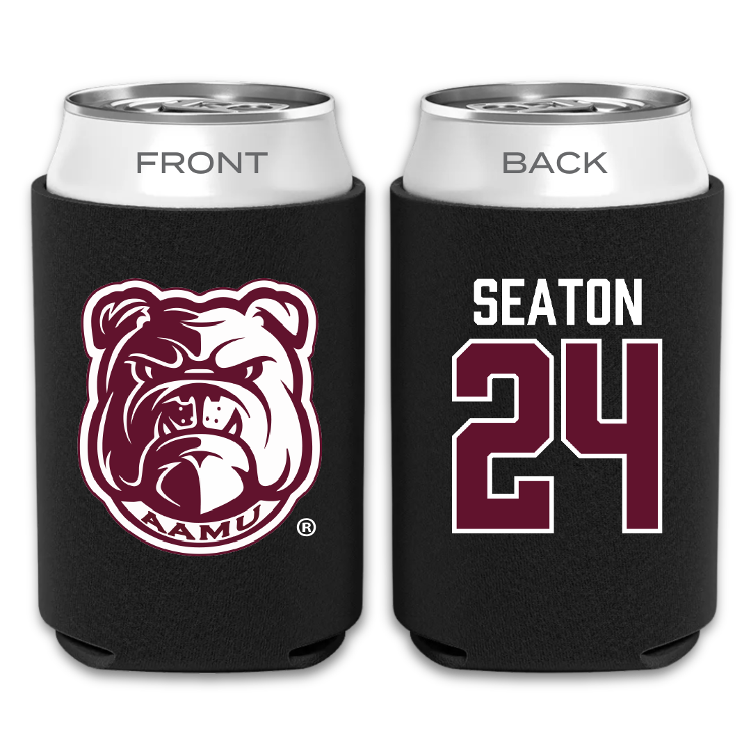 Alabama A&M University Baseball Black Can Cooler - #24 Avery Seaton