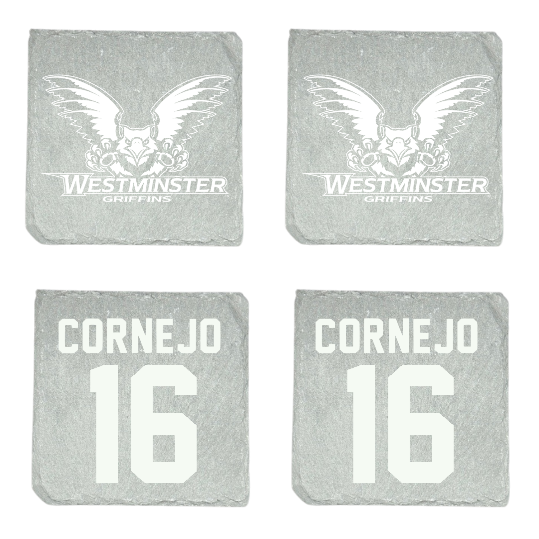 Westminster University (Utah) Volleyball Stone Coaster (4 Pack)  - #16 Leila Cornejo