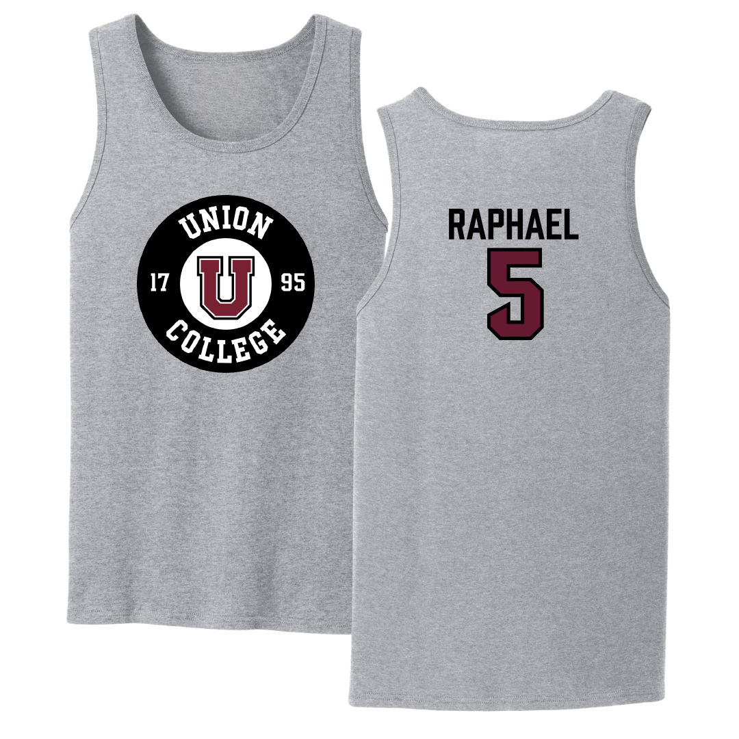 Union College Baseball Sport Gray Tank Top - #5 Benjamin Raphael