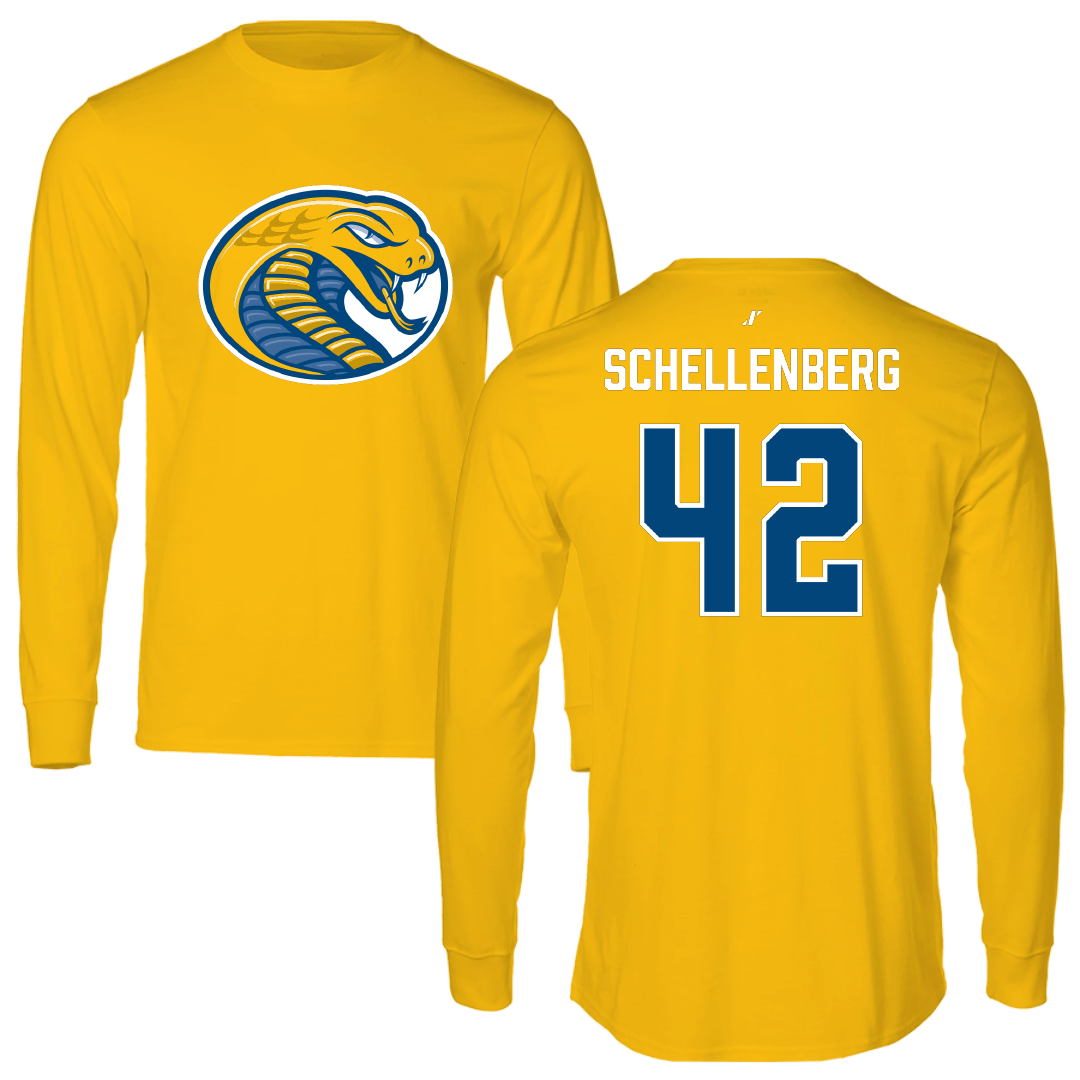 Coker University Lacrosse (M) Gold Long Sleeve - #42 Jack Schellenberg