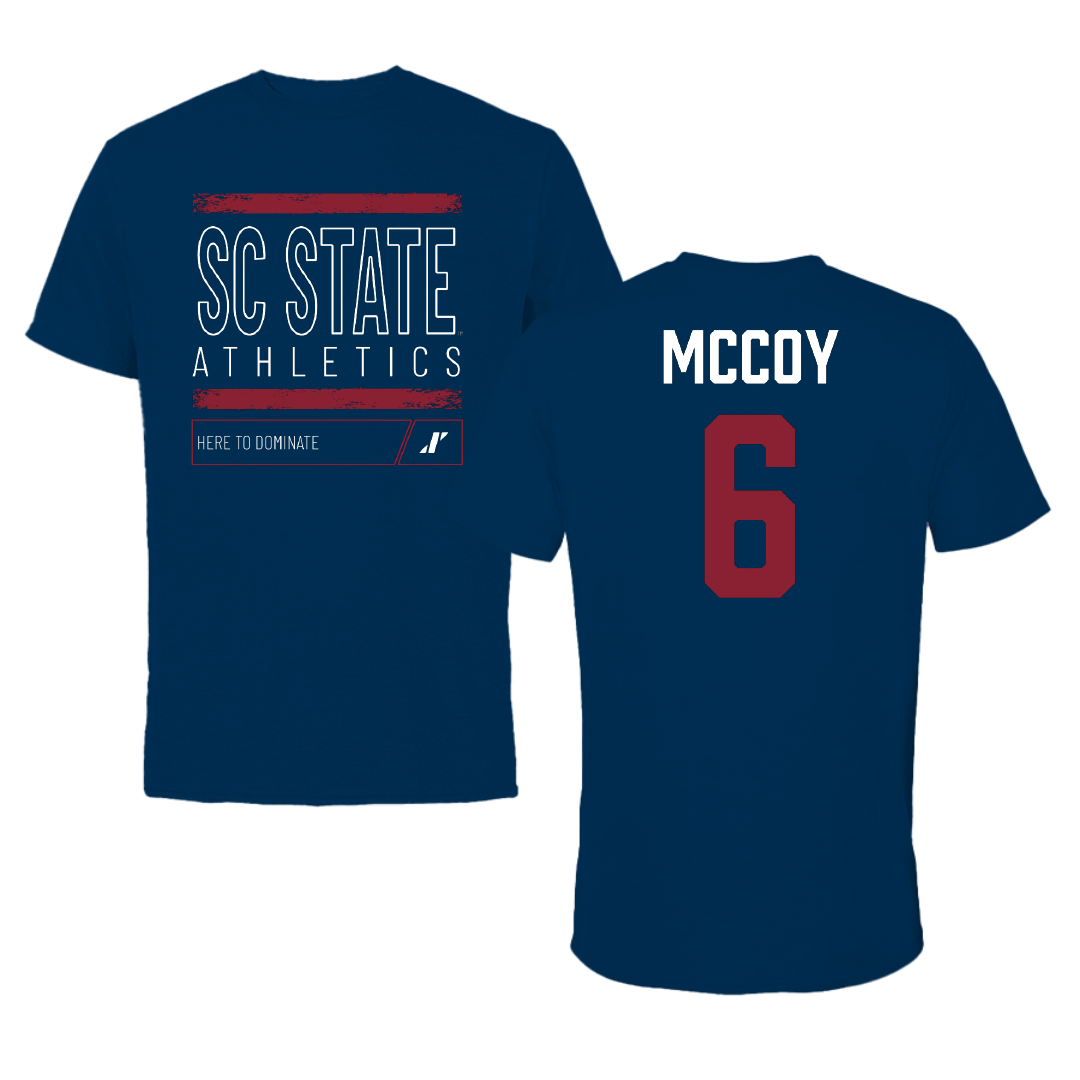 South Carolina State University Volleyball Navy Dominate Tee - #6 Macey McCoy