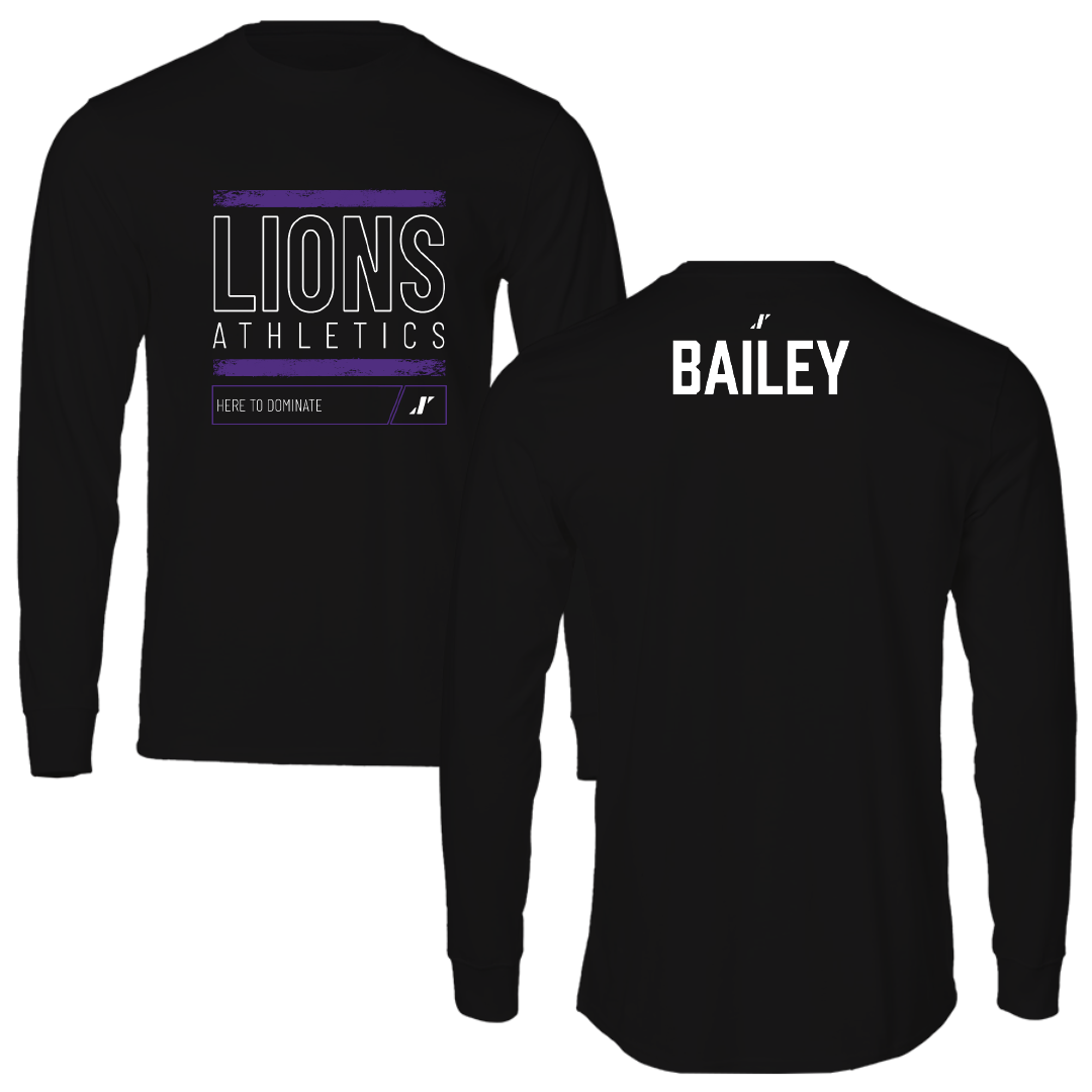 Nelson University TF and XC Black Dominate Long Sleeve - Richard Bailey