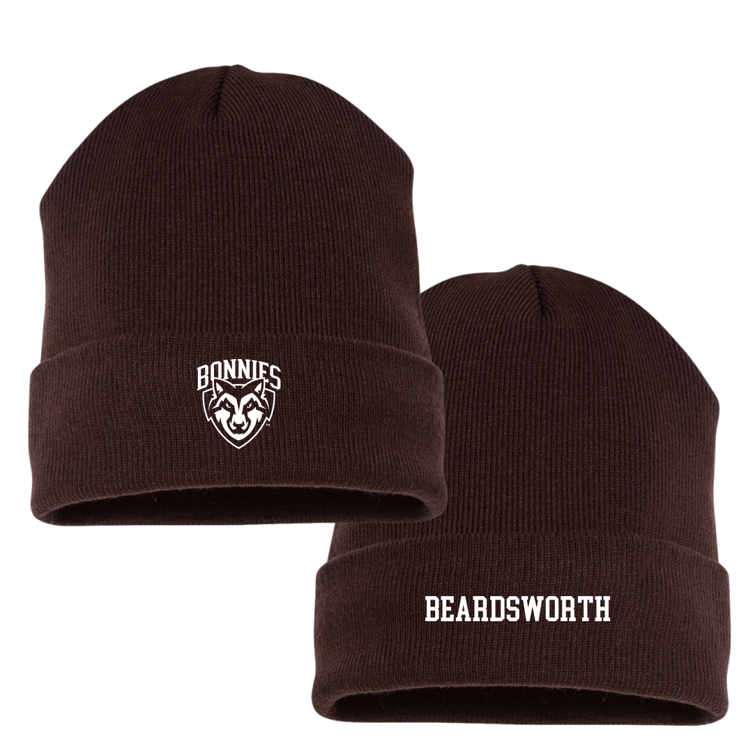 St. Bonaventure University Rugby (M) Brown Beanie - #14 Mason Beardsworth