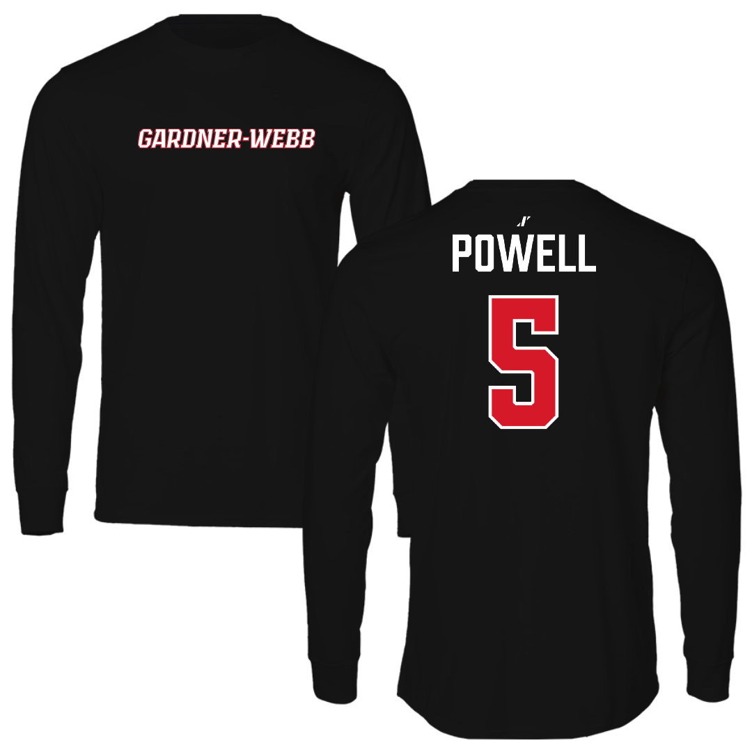 Gardner-Webb University Basketball (W) Black Long Sleeve - #5 Rafferty Powell