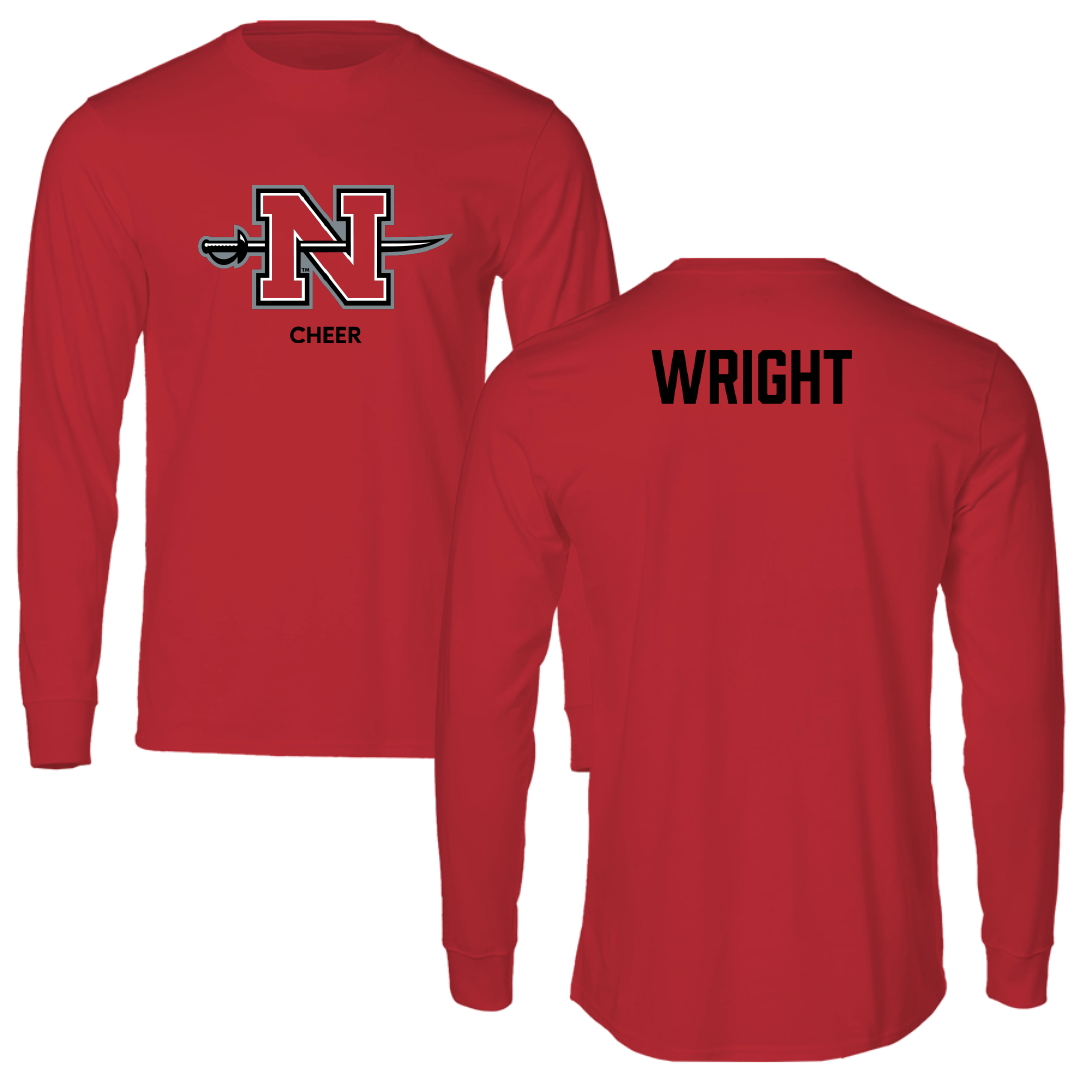 Nicholls State University Cheer Red Mascot Long Sleeve - Jonah Wright