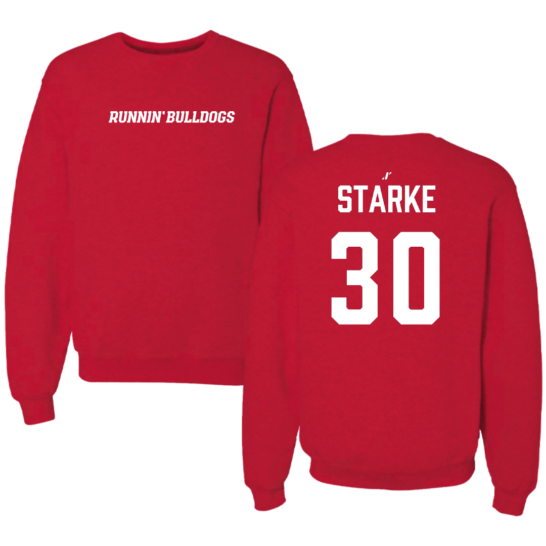 Gardner-Webb University Lacrosse (W) Red Crewneck - #30 Alexandria Starke
