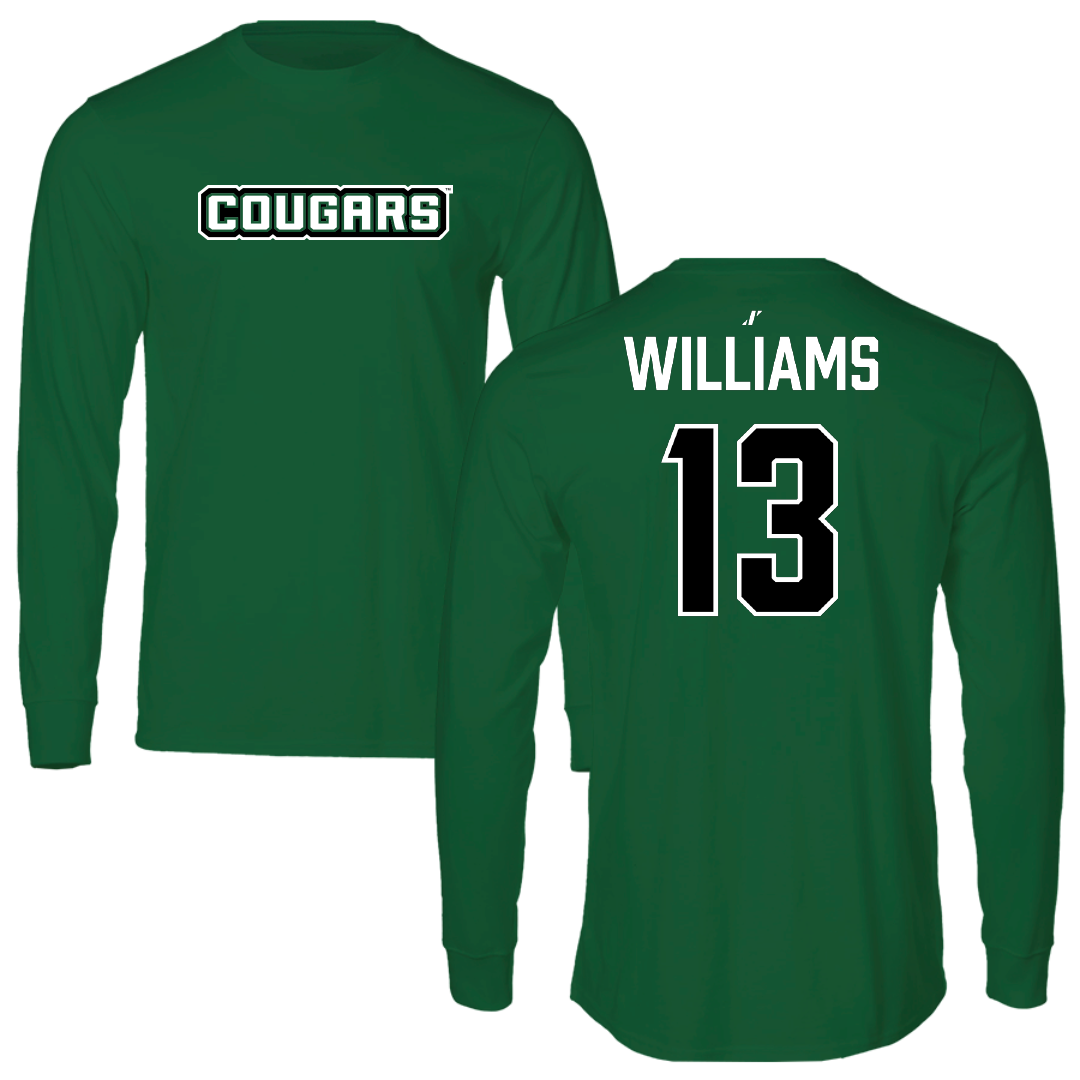 Chicago State University Basketball (W) Green Long Sleeve - #13 Natalia Williams