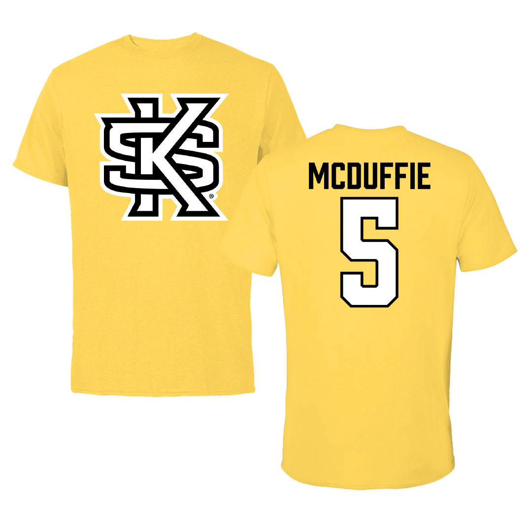 Kennesaw State University Baseball Yellow Tee - #5 Shamaar McDuffie