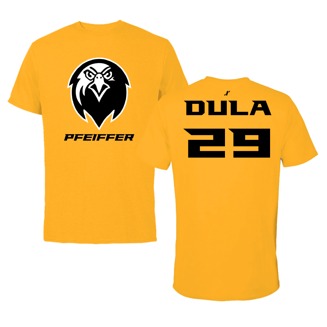 Pfeiffer University Baseball Gold Performance Tee - #29 Dylan Dula