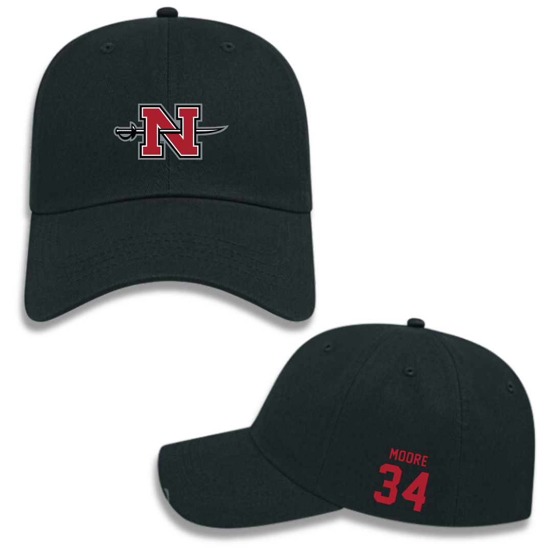 Nicholls State University Football Black Hat - #34 Travin Moore