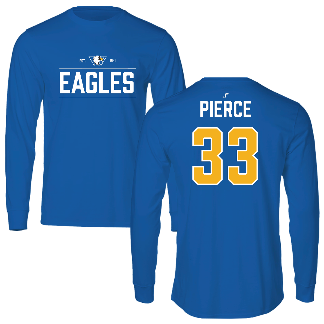 Williams Baptist University Softball Blue General Performance Long Sleeve - #33 Ali Pierce