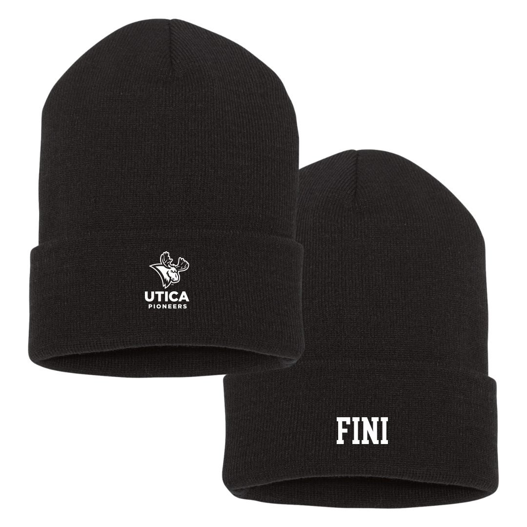 Utica University Soccer (W) Black Beanie - #2 Sofia Fini