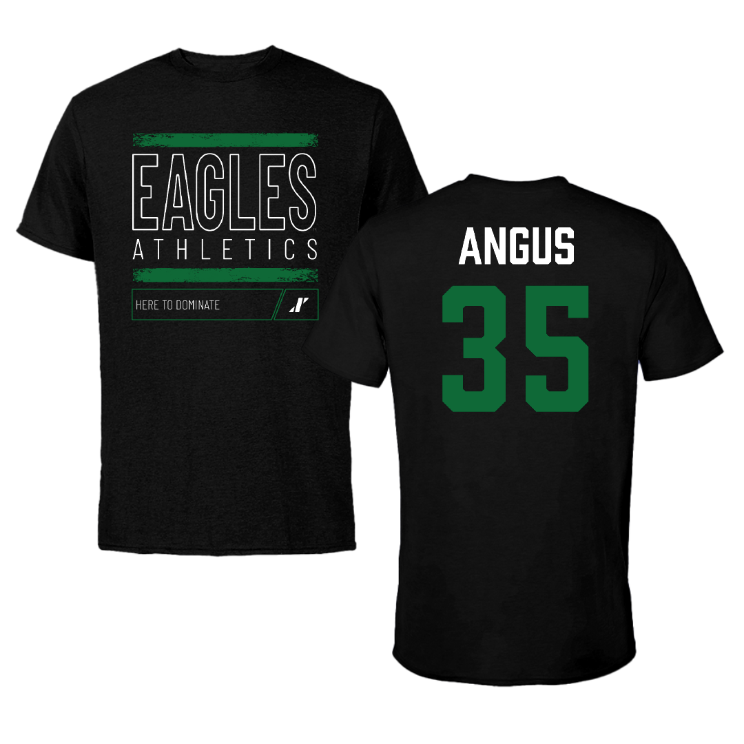 Eastern Michigan University Baseball Black Dominate Tee - #35 Jack Angus