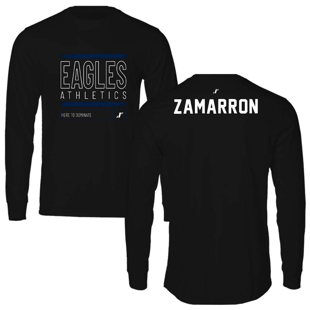 Georgia Southern University Golf Black Dominate Performance Long Sleeve - Elijah Zamarron