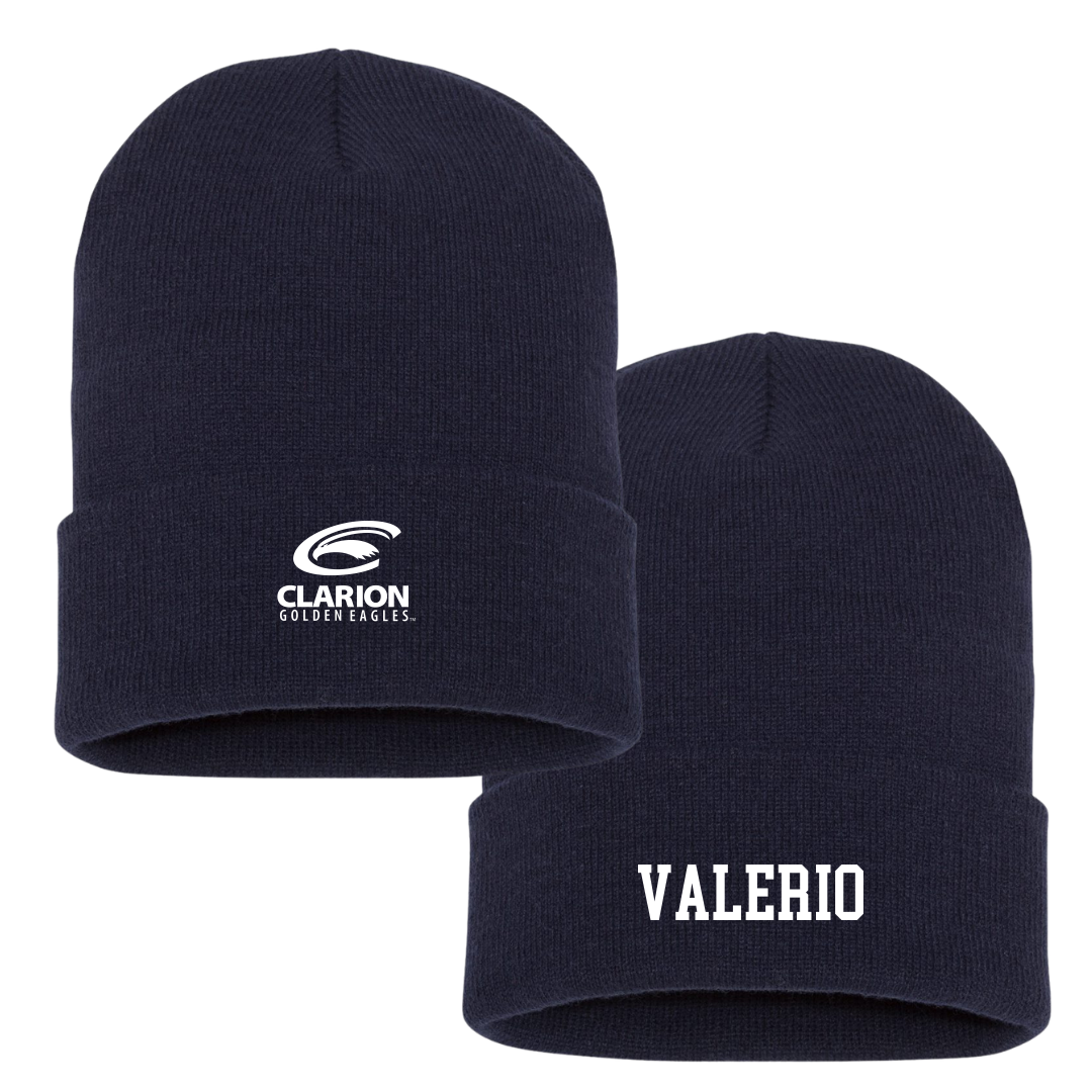 PennWest Clarion Soccer (W) Navy Beanie - #32 Mia Valerio
