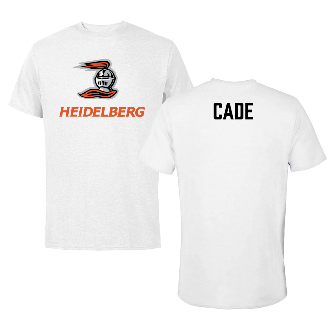 Heidelberg University Wrestling White Performance Tee - Maddox Cade