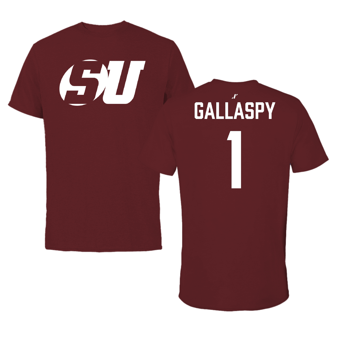 Schreiner University Volleyball (W) Maroon Tee - #1 Harlie Gallaspy