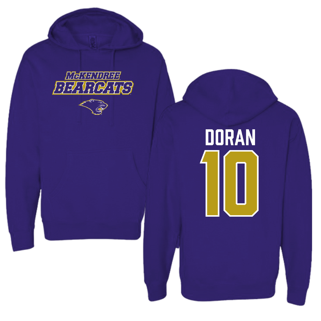 McKendree University Rugby Purple General Hoodie - #10 Rufus Doran