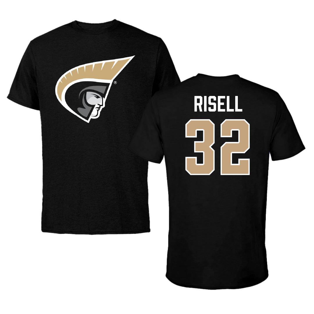 Anderson University (South Carolina) Soccer Black Performance Tee - #32 Samuel Risell