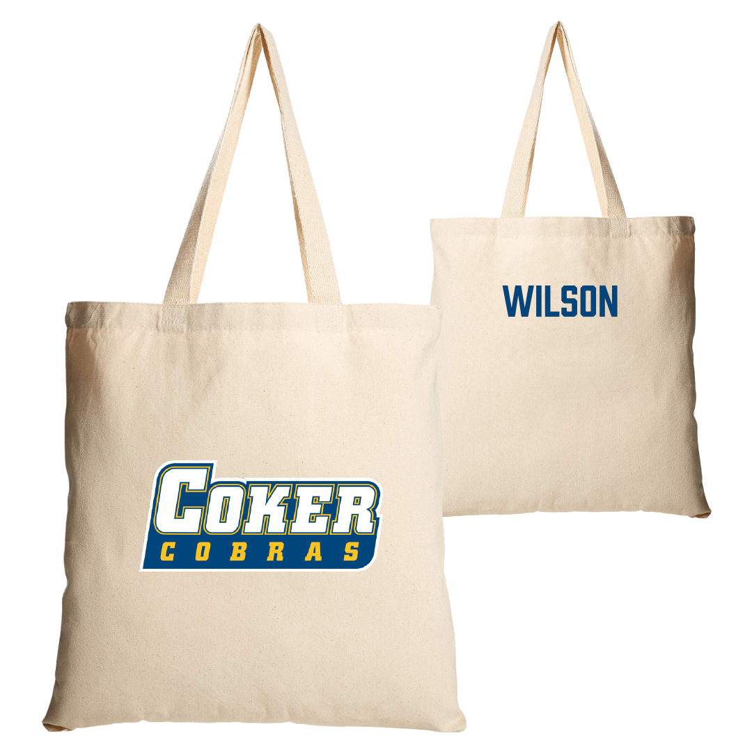 Coker University TF and XC Tan Canvas Tote Bag - Michael Wilson